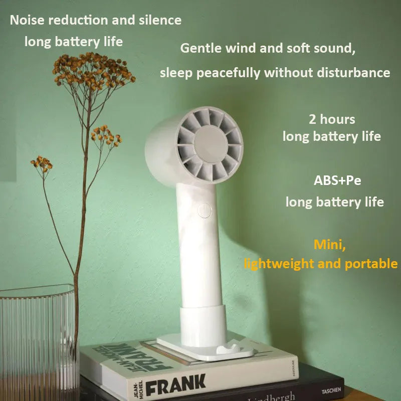 Rechargeable USB Mini Fan for Eyelash Drying – 3 Speeds