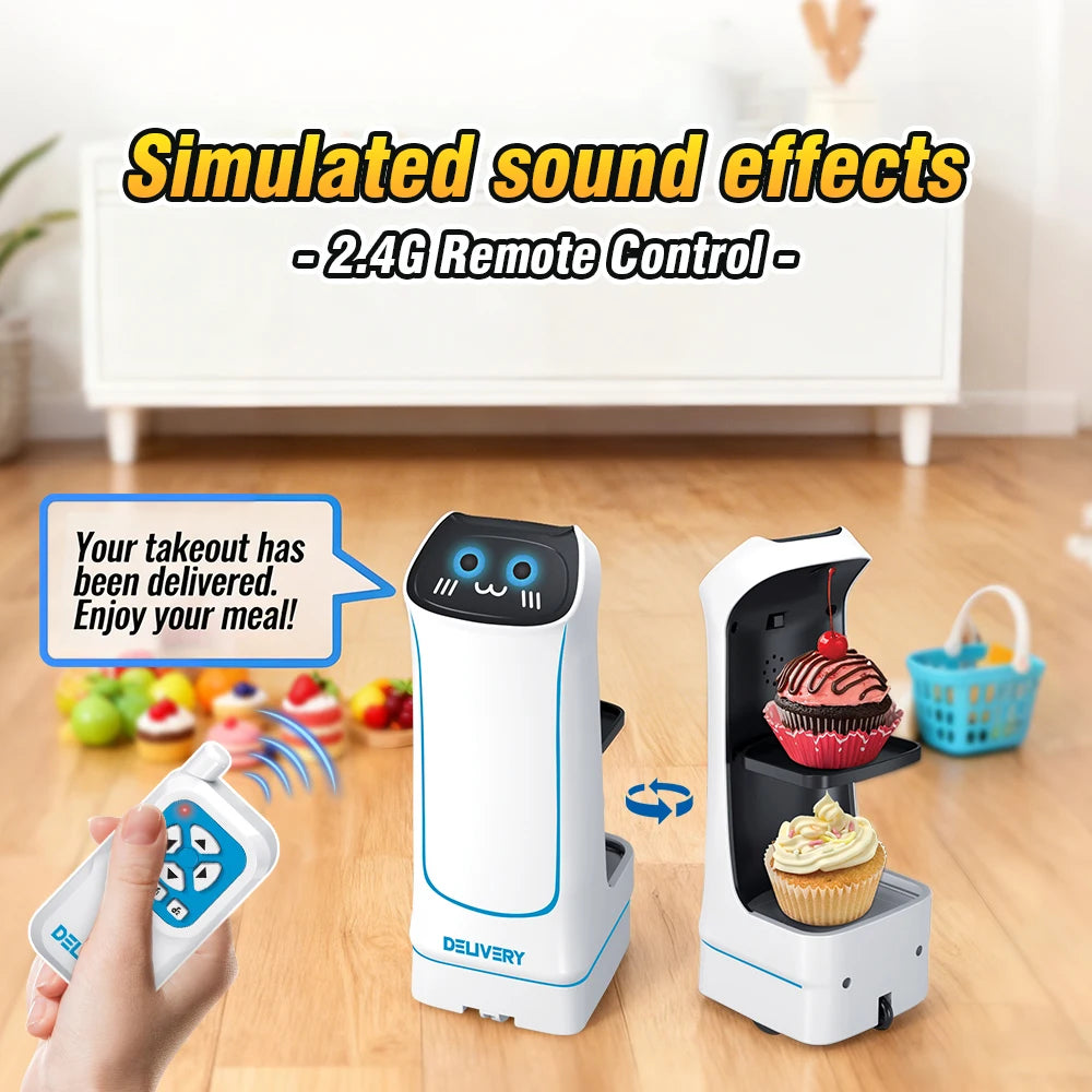 Electric Remote Control Robot Car for Kids – Food Delivery
